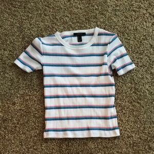 Forever 22 Fitted multicolor striped shirt. size S